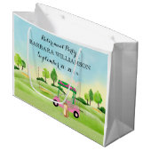 退職パーティー大抱き枕 ラージペーパーバッグ (正面アングル)