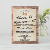 退職パーティー応援ビーズウッドパブ招待状 招待状 (スタンド正面)