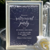 退職パーティー招待状、エレガントお祝い 招待状