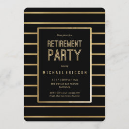 退職パーティー招待状 - カスタマイズ可能、おしゃれなデザイン 招待状