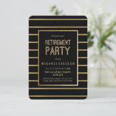 退職パーティー招待状 - カスタマイズ可能、おしゃれ 招待状 (スタンド正面)