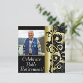 退職パーティー招待状 招待状 (スタンド正面)