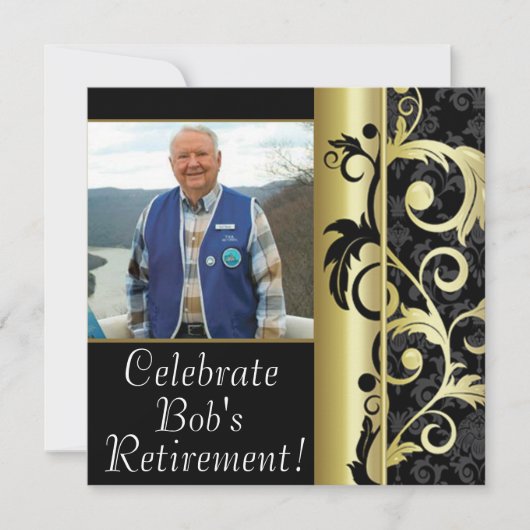 退職パーティー招待状 招待状 (正面)