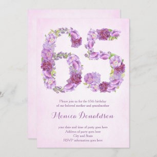 退職パーティー招待状、第65誕生日への招待 招待状