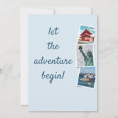 退職パーティー旅行をテーマにした招待状 招待状 (裏面)