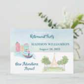 退職パーティー旅行テーマ 招待状 (スタンド正面)