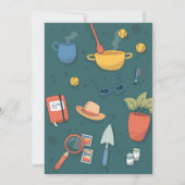 退職パーティー楽しむパーティー趣味メンズウーメン 招待状 (裏面)