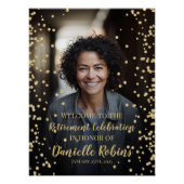 退職パーティー歓迎サイン(写真あり) ポスター (正面)