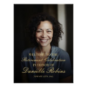 退職パーティー歓迎サイン(写真あり) ポスター (正面)