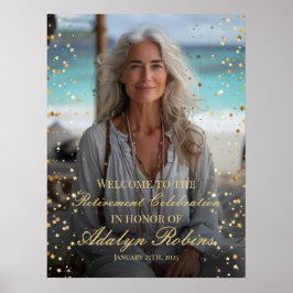 退職パーティー歓迎サイン（写真あり） ポスター