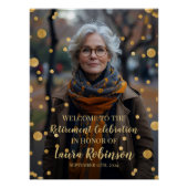 退職パーティー歓迎サイン（写真あり） ポスター (正面)