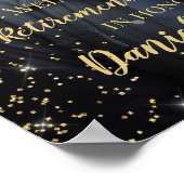 退職パーティー歓迎サイン(写真あり) ポスター (角)