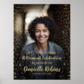 退職パーティー歓迎サイン(写真あり) ポスター (正面)