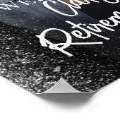 退職パーティー歓迎サイン（写真あり） ポスター (角)