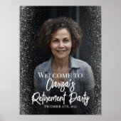 退職パーティー歓迎サイン（写真あり） ポスター (正面)