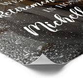 退職パーティー歓迎サイン（写真あり） ポスター (角)