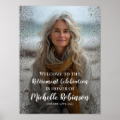 退職パーティー歓迎サイン（写真あり） ポスター (正面)