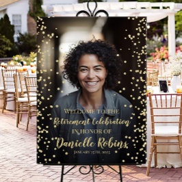 退職パーティー歓迎サイン（写真あり） ポスター