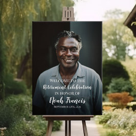 退職パーティー歓迎サイン（写真あり） ポスター