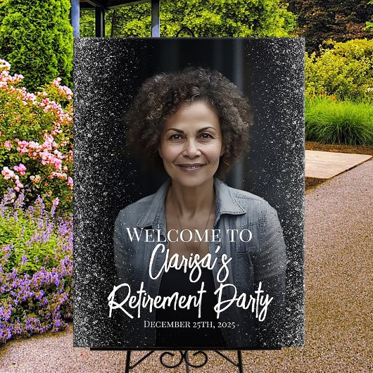 退職パーティー歓迎サイン（写真あり） ポスター