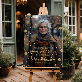 退職パーティー歓迎サイン（写真あり） ポスター