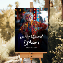 退職パーティー歓迎サイン（写真あり） ポスター