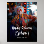 退職パーティー歓迎サイン（写真あり） ポスター (正面)