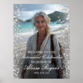 退職パーティー歓迎サイン(写真あり) ポスター (正面)