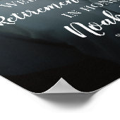 退職パーティー歓迎サイン(写真あり) ポスター (角)