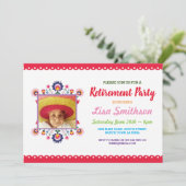 退職パーティー祭メキシコフローラ写真 招待状 (スタンド正面)