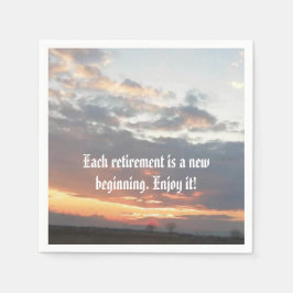 退職パーティー紙ナプキン スタンダードカクテルナプキン