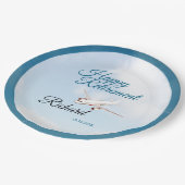 退職パーティー紙プレートと飛行機デザイン ペーパープレート (アングル)