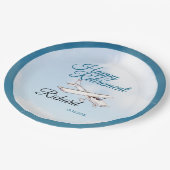 退職パーティー紙プレート飛行機3 ペーパープレート (アングル)