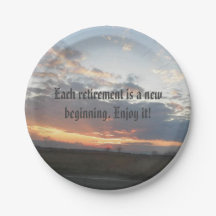 退職パーティー紙プレート