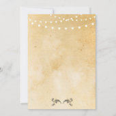 退職パーティー素朴退職したヴィンテージ招待状 招待状 (裏面)