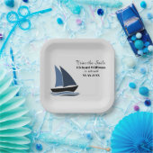 退職パーティー航海のセーリングテーマモダン ペーパープレート (パーティー)
