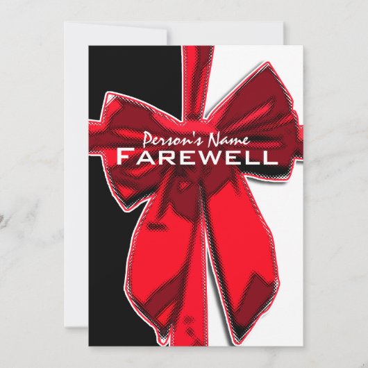 退職パーティー退カスタマイズ職 招待状 (正面)