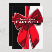 退職パーティー退カスタマイズ職 招待状 (正面/裏面)