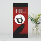 退職パーティー退カスタマイズ職 招待状 (スタンド正面)