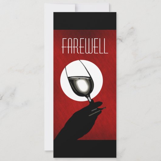 退職パーティー退カスタマイズ職 招待状 (正面)