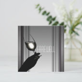 退職パーティー退カスタマイズ職 招待状 (スタンド正面)