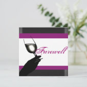 退職パーティー退カスタマイズ職 招待状 (スタンド正面)