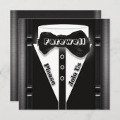 退職パーティー退カスタマイズ職 招待状 (正面/裏面)