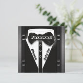 退職パーティー退カスタマイズ職 招待状 (スタンド正面)