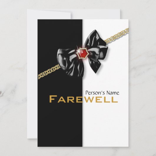 退職パーティー退カスタマイズ職 招待状 (正面)