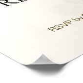 退職パーティー金ゴールド紙吹雪保存日 ポスター (角)