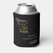 退職パーティー30年応援とビール 缶クーラー (缶裏面)