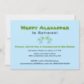 退職パーティー-おもしろい休暇 招待状 (裏面)