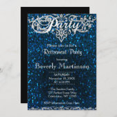 退職パーティー エレガント | 魅力的 招待状 (正面/裏面)