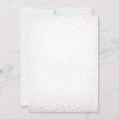 退職パーティー | ゴールド シマー 招待状 (裏面)